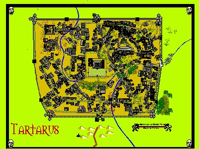 Map to the Lost City of Tartarus